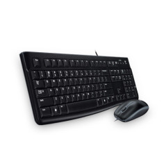 Logitech Desktop MK120 tastiera Mouse incluso USB QWERTZ Ceco Nero