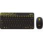 Logitech MK240 Nano Wireless Keyboard and Mouse Combo tastiera Mouse incluso Casa RF Wireless Russo Nero