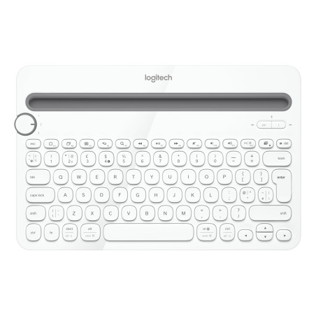 Logitech K480 QWERTY Turco Bluetooth Bianco