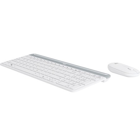 Logitech MK470 tastiera Mouse incluso Universale RF Wireless QWERTY Inglese Bianco