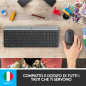 Logitech MK470 Kit Mouse e Tastiera Wireless per Windows, Ricevitore USB 2.4 GHz, ‎Sottile, Compatto, Silenzioso, Batteria