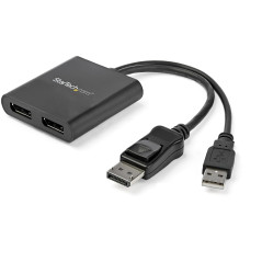 StarTech.com Hub MST DisplayPort a 2 Porte - Adattatore Multi-Monitor DP 1.2 - Sdoppiatore\Splitter Video DisplayPort 4K 30Hz o