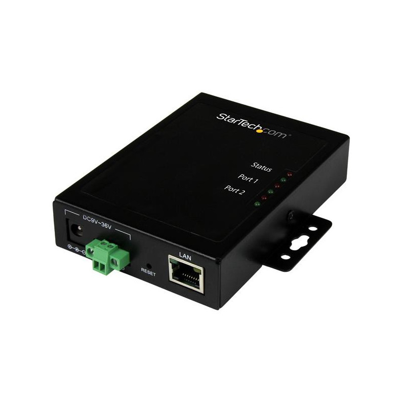 StarTech.com Server per dispositivi Seriali a Ethernet IP a 2 porte - RS232 - Montabile e in Metallo