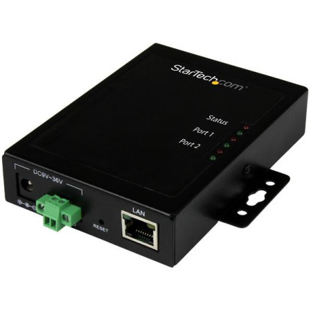 StarTech.com Server per dispositivi Seriali a Ethernet IP a 2 porte - RS232 - Montabile e in Metallo