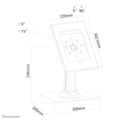 Neomounts supporto er iPad  iPad Air  iPad Pro 9.7"