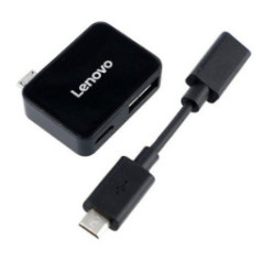 Lenovo ZG38C01111 replicatore di porte e docking station per laptop USB 2.0 Micro-B Nero