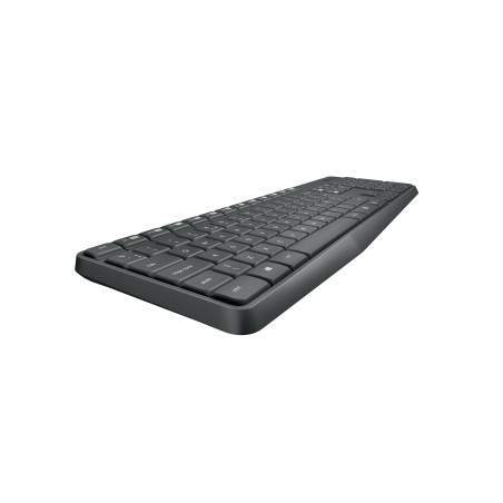 Logitech MK235 tastiera Mouse incluso Universale USB QWERTZ Slovacco Grigio