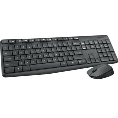 Logitech MK235 Wireless Keyboard and Mouse Combo tastiera Mouse incluso Universale RF Wireless Greco Grigio