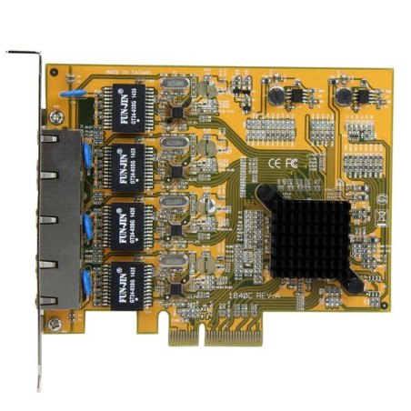 StarTech.com Adattatore Scheda di Rete Ethernet Gigabit PCI express PCIe NIC a 4 porte