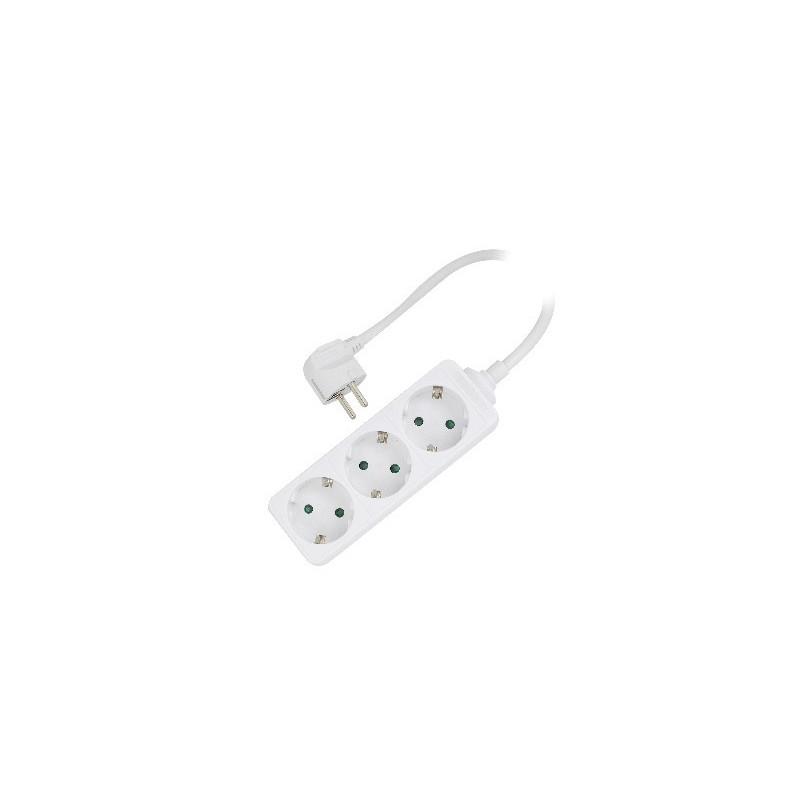 Ewent EW3958 prolunghe e multiple 1,5 m 3 presa(e) AC Interno Bianco