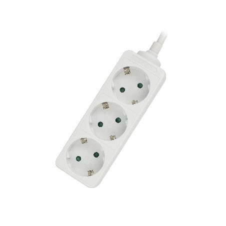 Ewent EW3958 prolunghe e multiple 1,5 m 3 presa(e) AC Interno Bianco