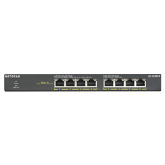 NETGEAR GS308PP Non gestito Gigabit Ethernet (10 100 1000) Supporto Power over Ethernet (PoE) Nero