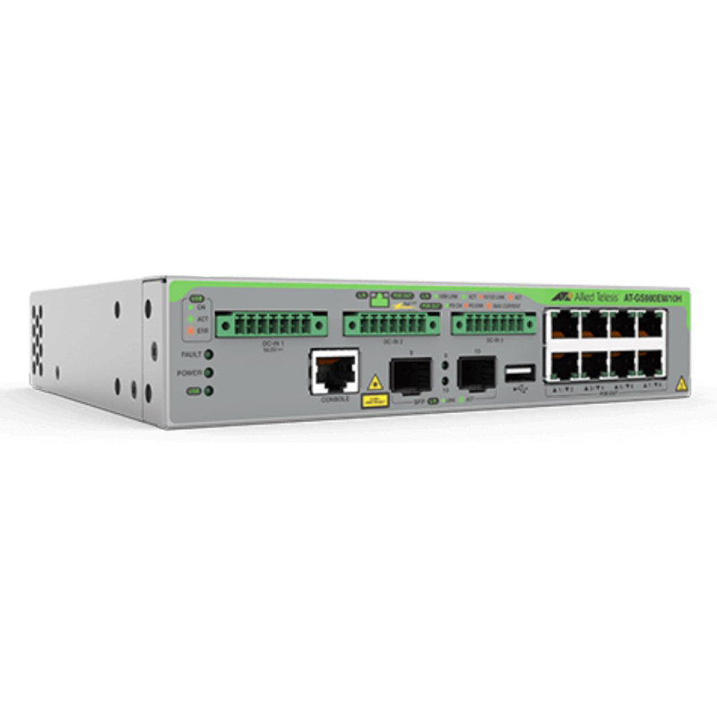 Allied Telesis AT-GS980EM/10H Gestito L3 Gigabit Ethernet (10/100/1000) Supporto Power over Ethernet (PoE) 1U Grigio