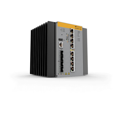 Allied Telesis AT-IE300-12GP-80 Gestito L3 Gigabit Ethernet (10 100 1000) Supporto Power over Ethernet (PoE) Nero, Grigio