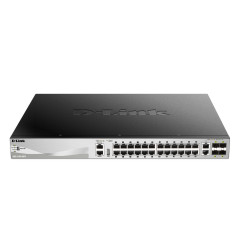 D-Link DGS-3130-30PS switch di rete Gestito L3 Gigabit Ethernet (10 100 1000) Supporto Power over Ethernet (PoE) Nero, Grigio