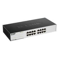 D-Link GO-SW-16G Non gestito L2 Gigabit Ethernet (10/100/1000) 1U Nero