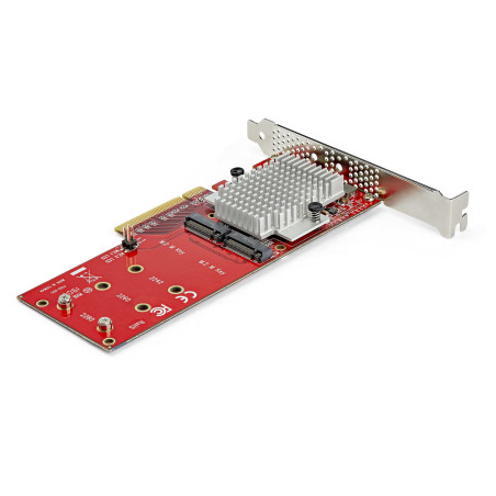 StarTech.com Adattatore X8 per due unit SSD PCIe M.2 - PCIe 3.0