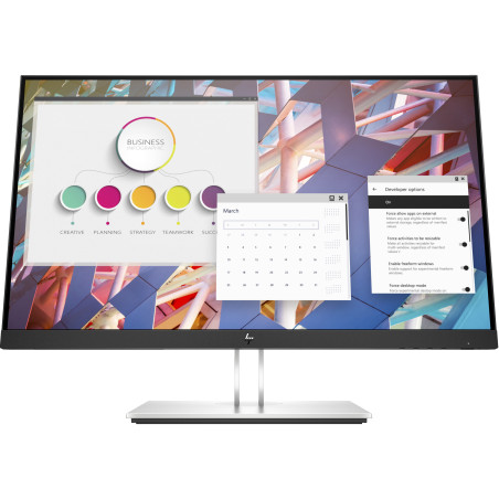 HP E-Series E24 G4 Monitor PC 60,5 cm (23.8") 1920 x 1080 Pixel Full HD LCD Nero, Argento