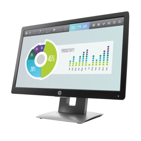 HP EliteDisplay E202 Monitor PC 50,8 cm (20") 1600 x 900 Pixel HD+ LED Nero, Argento