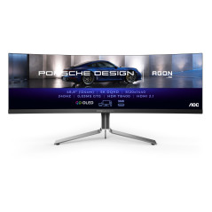 AOC Porsche PD49 LED display 124,5 cm (49") 5120 x 1440 Pixel DQHD QDOLED Nero