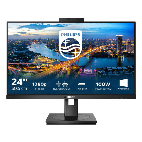 Philips B Line 243B1JH/00 Monitor PC 60,5 cm (23.8") 1920 x 1080 Pixel Full HD LCD Nero