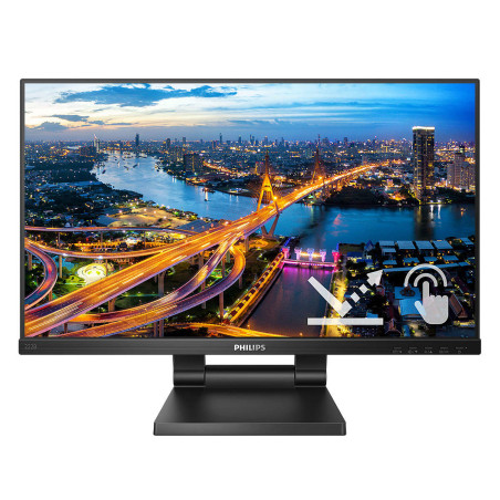 Philips B Line 222B1TC 00 Monitor PC 54,6 cm (21.5") 1920 x 1080 Pixel Full HD LED Touch screen Nero