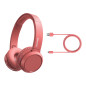 Philips 4000 series TAH4205RD/00 cuffia e auricolare Wireless A Padiglione Musica e Chiamate USB tipo-C Bluetooth Rosso