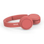 Philips 4000 series TAH4205RD/00 cuffia e auricolare Wireless A Padiglione Musica e Chiamate USB tipo-C Bluetooth Rosso